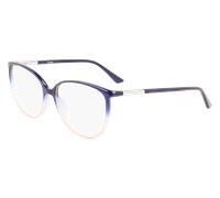 Calvin Klein Mujer CK21521 438 Monturas ópticas Inyectado Azul Cat Eye Normal Fotocromático