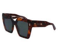 Calvin Klein Mujer CK23502S 220 Gafas de sol Acetato la Habana Gris Cuadrada Normal Normal