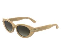 Calvin Klein Mujer CK25502S 209 Gafas de sol Acetato Beige Cat Eye Normal