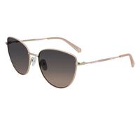 Calvin Klein Mujer CKJ21218S 717 Gafas de sol Metal Oro Marrón Cat Eye Sombreado