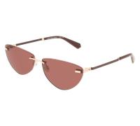Calvin Klein Mujer CKJ25208S 723 Gafas de sol Metal Oro Rojo Cat Eye Normal