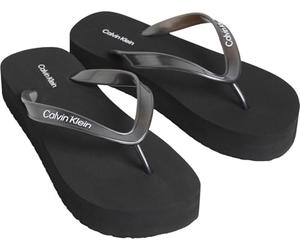 Calvin Klein Mujer Flatform Flip Flop Met TPU Hw0hw03120 Chanclas, Negro Triple Negro, 41 EU