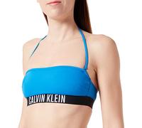 Calvin Klein Mujer Parte Superior de Bikini Bandeau con Relleno, Azul (Dynamic Blue), M