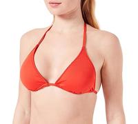 Calvin Klein Mujer Parte Superior de Bikini de Triángulo con Relleno, Rojo (Cajun Red), S