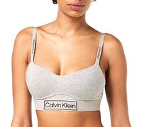 Calvin Klein Mujer Sujetador Bralette Light Lined Forrado, Gris (Grey Heather), S