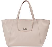 Calvin Klein Mujer Tote Bag Bolso Re-Lock Shopper mediano, Gris (Shadow Gray), Talla Única