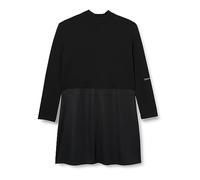 Calvin Klein Mujer Vestido Plus Coated Milano A-Line Manga Larga, Negro (CK Black), XL