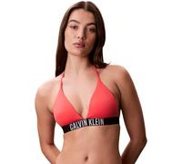 Calvin Klein Mujeres Halter Triangle LV00Q61222 - Camiseta de natación, Color Rosa (Rosa Perforado), Talla L