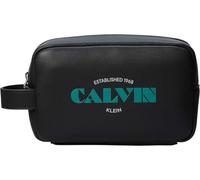 Calvin Klein Neceser Hombre Graphic con asa de transporte, Negro (Black), Talla Única