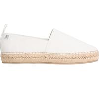 Calvin Klein Oblique Espadrille Canvas Hw0hw02931, Alpargatas Mujer, White (Off White), 37 EU
