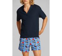 Calvin Klein Open Knit Long Fit Polo Dark Sapphire Talla: S | Polos Outlet | Hombre | Azul