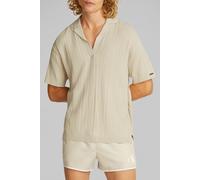 Calvin Klein Open Knit Regular Fit Polo Shirt Beige Talla: L | Polos Outlet | Hombre | Marrón