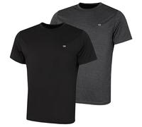 Calvin Klein - Pack de 2 Camisetas técnicas para Hombre - Gris Oscuro - XL