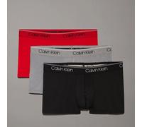 Calvin Klein 3 Pack Low Rise Trunks - Micro Stretch Black, Convoy, Red Ga Talla: S | Outlet | Hombre | Rojo