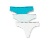Calvin Klein Pack de 3 Braguitas Tipo Tanga con Encaje para Mujer, Multicolor (Azalea/Lychee/White), M
