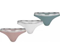 Calvin Klein Pack de 3 Braguitas Tipo Tanga para Mujer Invisibles Sin Costuras, Multicolor (Subdued/White/Zoni Beach), XS