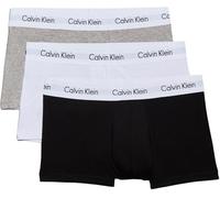 Calvin Klein Pack de 3 Calzoncillos Bóxer para Hombre Low Rise Trunk Algodón Elástico, Multicolor (Black/White/Grey Heather), L