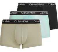 Calvin Klein Pack de 3 Calzoncillos Bóxer para Hombre Low Rise Trunk Algodón Elástico, Multicolor (Blk, Palm Leaf Str_Beau Bl, F Mauve), S