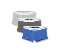 Calvin Klein Pack de 3 Calzoncillos Bóxer para Hombre Low Rise Trunk Algodón Elástico, Multicolor (Gry Htr Eiffle Tower Dazzling Bl), L