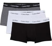 Calvin Klein Pack de 3 Calzoncillos Bóxer para Hombre Low Rise Trunk Algodón Elástico, Multicolor (White/B&W Stripe/Black), L