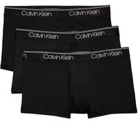 Calvin Klein Pack de 3 Calzoncillos Bóxer para Hombre Low Rise Trunk Algodón Elástico, Negro (Black), M