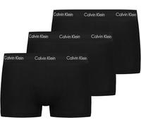 Calvin Klein Pack de 3 Calzoncillos Bóxer para Hombre Low Rise Trunk Algodón Elástico, Negro (Black W Black WB), L