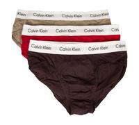 Calvin Klein Pack de 3 Calzoncillos Hombre triapack Slip CK artículo U2661G 3P Hip Brief, CAK PW PLM fsc bry elmnthtr w/WH WB, L