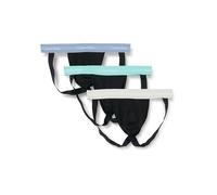 Calvin Klein Pack de 3 Tangas Jockstraps de Algodón Elástico para Hombre Ropa Interior Deportiva, Multicolor (B- Fad Dnm, Cdon Tint, Beau Bl WBS), XL