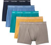 Calvin Klein Pack de 5 Calzoncillos Bóxer para Hombre Ropa Interior, Multicolor (Driftwood/Moonlight Blue/Fanfare/), M