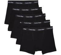 Calvin Klein Pack de 5 Calzoncillos Bóxer para Hombre Ropa Interior, Negro (Black W. Black WB), S
