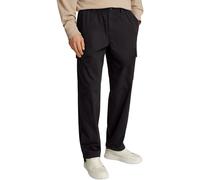 Calvin Klein Pantalón Cargo Hombre Regular Fit Straight Largo, Negro (CK Black), 31W/34L