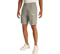 Calvin Klein Pantalón Cargo Hombre Shorts Washed con Cintura elástica, Beige (Laurel Oak), 32W