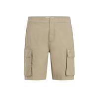Calvin Klein Pantalón Cargo Hombre Shorts Washed con Cintura elástica, Beige (Stone Gray), 33W