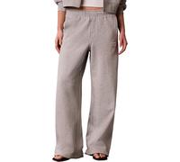 Calvin Klein Pantalón de chándal Mujer French Terry Badge Logo de algodón, Gris (Bc06 Grey Heather), L