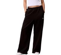 Calvin Klein Pantalón de chándal Mujer French Terry Badge Logo de algodón, Negro (Black), S