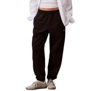 Calvin Klein Pantalón de chándal Mujer Monologo French Terry con cintura elástica, Negro (Black), M