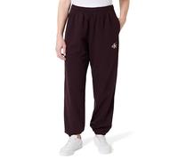 Calvin Klein MONOLOGO LV047B235G - Pantalones Deportivos de Rizo francés para Mujer, Color Morado (marrón Moca), Talla S, Morado (marrón Moca), S