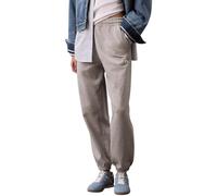 Calvin Klein Pantalón de chándal Mujer Monologo French Terry con Cintura elástica, Gris (Heroic Grey Heather), S