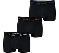 Calvin Klein Paquete de 3 Boxeador Hombre tripack Boxer CK artículo U2664G Low Rise Trunk, WHN Royalty/Grey/Exotic Coral Logo, L