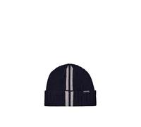 Calvin Klein Patch Chunky Rib Cotton Beanie Lv04D8053G Gorro/Sombrero, Brown (Chateau Gray), Talla única para Hombre