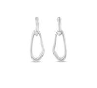 Calvin Klein Pendientes Colgantes para Mujer Colección CK STATEMENT LINKS de Acero Inoxidable - 35000749, Silver