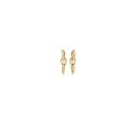 Calvin Klein Pendientes Colgantes para Mujer Colección SCULPTURED DROPS en Acero Inoxidable con chapado ionico Oro Amarillo - 35000917