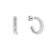 Calvin Klein Pendientes de Aro para Mujer Colección PLAYFUL REPETITION de Acero Inoxidable - 35000031