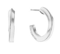 Calvin Klein Pendientes de Aro para Mujer Colección TWISTED RING de Acero Inoxidable - 35000310