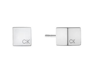 Calvin Klein Pendientes de Botón para Mujer Colección GEOMETRIC de Acero Inoxidable - 35000245