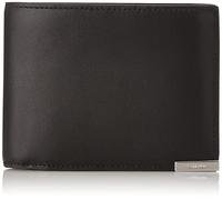 Calvin Klein Placa Moderna de 3 Pliegues, Moneda de 10 CC, Color Negro