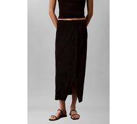 Calvin Klein Plisse Bias Seam Midi Skirt Black Talla: S | Faldas Midi Outlet | Mujer | Negro