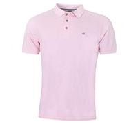Calvin Klein Polo de Golf con Cuello Acanalado de Campus - Bebé Rosa - XXXXL