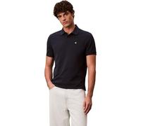 Calvin Klein Polo de Manga Corta Hombre Monogram Pique de algodón, Azul (Dark Sapphire), XL