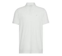 Calvin Klein Polo de Manga Corta Hombre Monogram Pique de algodón, Blanco (Blanc De Blanc), S
